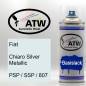 Preview: Fiat, Chiaro Silver Metallic, PSP / SSP / 807: 400ml Sprühdose, von ATW Autoteile West.